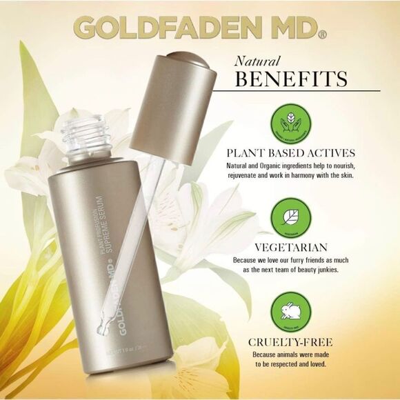 NIB GOLDFADEN MD Plant Profusion Supreme Serum, NET WT 1 ﬂ oz / 30 mL, Full Size - Picture 5 of 11